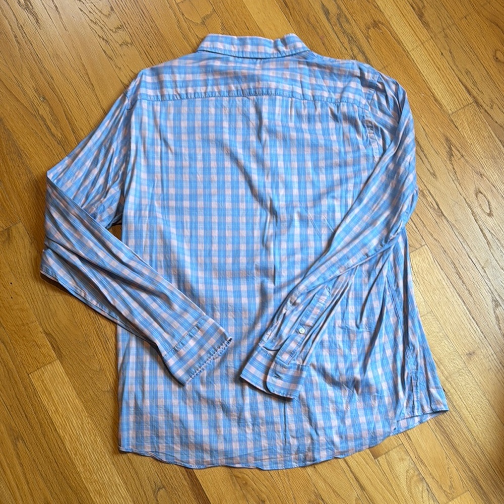 Faherty Movement Shirt Bay Reef Check XL - Picture 4 of 5
